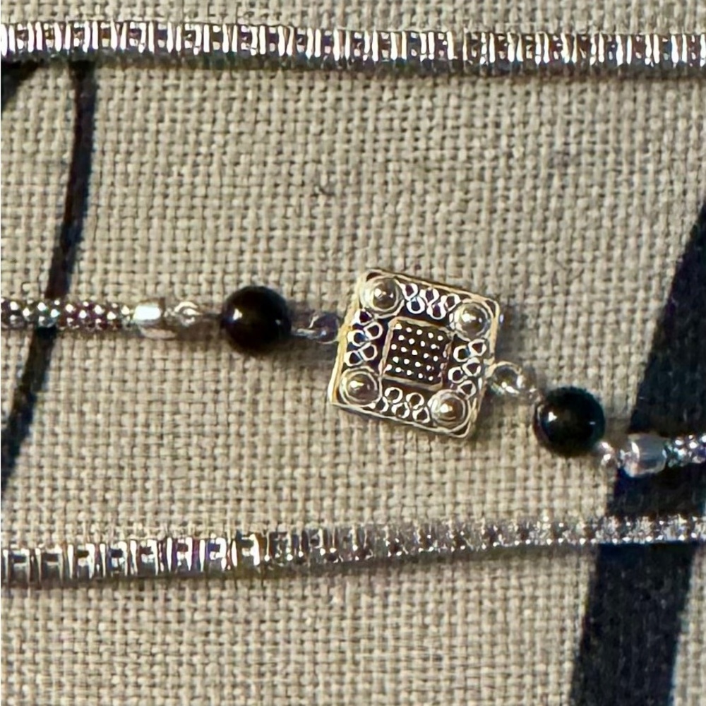 Three Sterling Silver Bracelets Bundle - image 6